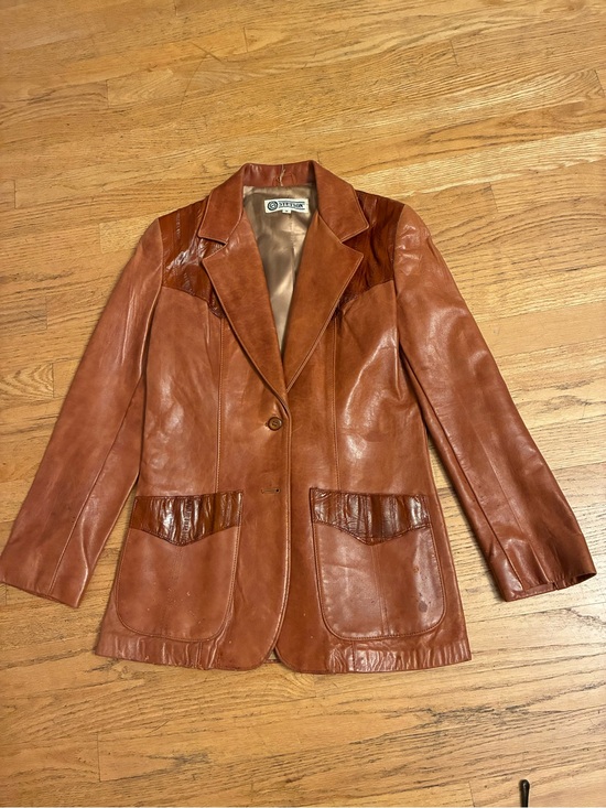 Stetson Jackets & Blazers - vintage STETSON womens Leather & Snakeskin western Blazer Jacket